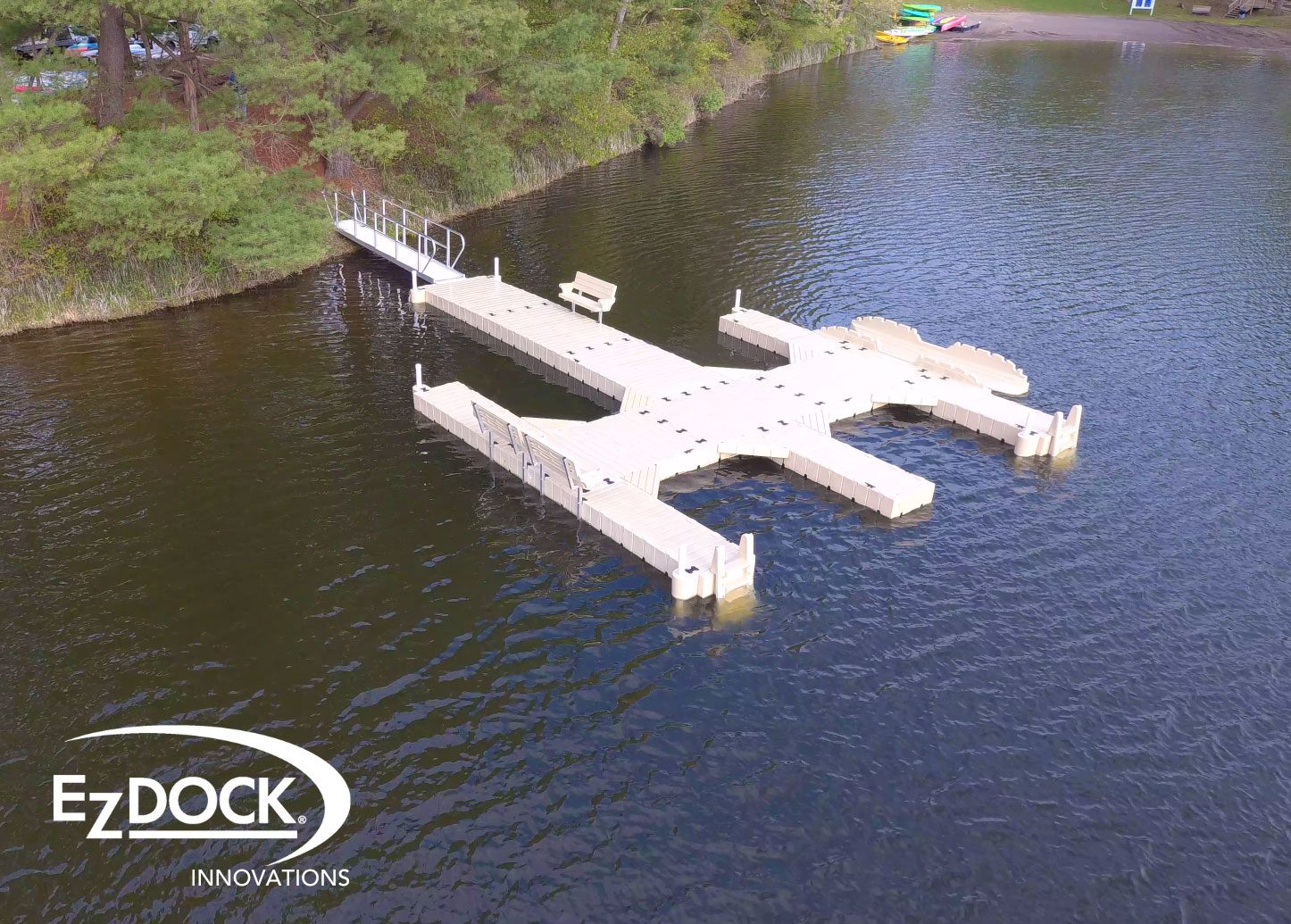 A dock that is in the water.