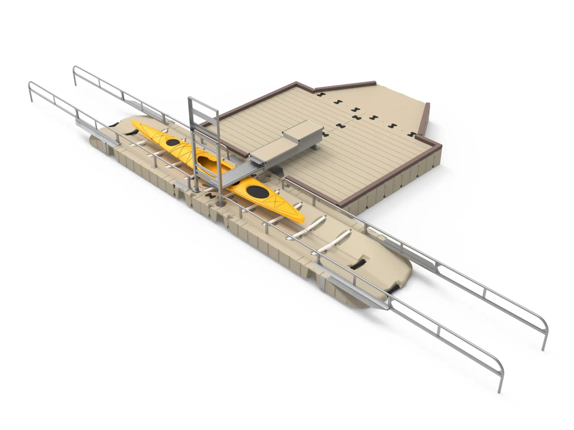 A 3 d model of the platform and tracks.